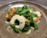 春菊と竹輪のチャチャっとポン酢和え作り方4写真