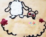 チョコプレートの作り方♡キャラケーキ！作り方3写真