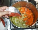 魚さけとセロリ人参の煮込み♪簡単作り方6写真