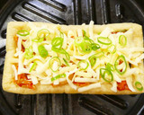 サクッ＆とろ～り！キムチチーズ油揚げピザ作り方4写真