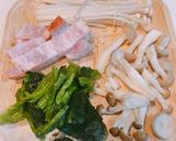 ほうれん草ときのこの和風パスタ作り方1写真