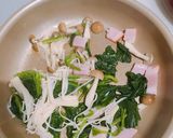 ほうれん草ときのこの和風パスタ作り方3写真