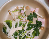 ほうれん草ときのこの和風パスタ作り方3写真