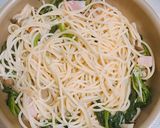 ほうれん草ときのこの和風パスタ作り方4写真