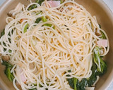 ほうれん草ときのこの和風パスタ作り方4写真