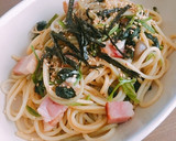 ほうれん草ときのこの和風パスタ作り方6写真