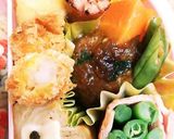 今日のキャラ弁6/5(シナモの友 モカ)作り方2写真