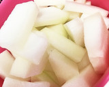 簡単！冬瓜と油揚げの胡麻油炒め作り方1写真