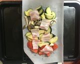 ヘルシオで簡単★ベーコン夏野菜カフェ飯丼作り方3写真