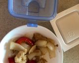 納豆と塩レモンチキンのまぜご飯作り方1写真