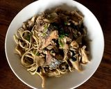 糖質制限♡サバ缶と松茸のお吸いものパスタ作り方7写真