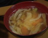 スズキ(シーバス)のアラのダシでお味噌汁作り方7写真