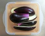 簡単一品♪レンチン茄子のゴマドレかけ☆作り方2写真