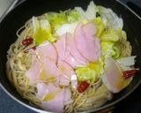 ワンポット包丁要らずペペロンチーノパスタ作り方5写真