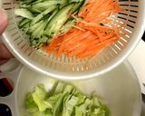 野菜たっぷりサラダうどん♡♡作り方1写真