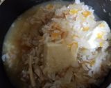 高野豆腐入り卵雑炊作り方3写真