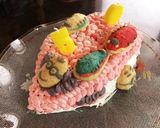 新幹線♡スーパーこまち 立体ケーキ作り方5写真