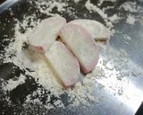 お弁当！かまぼこピカタ作り方1写真