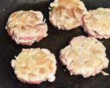 豚こま切れ肉の薬味バーグ照り焼き作り方3写真