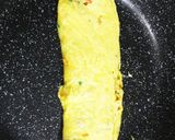粉豆腐の炒り煮の入った♪卵焼き作り方2写真
