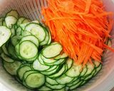学校給食　きゅうりとにんじんのおかか和え作り方1写真