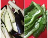 カロリー控えめ麻婆茄子 ♪ 油1/3作り方1写真