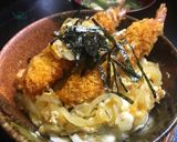 鎌倉丼 (海老フライ卵とじ丼ぶり)作り方8写真