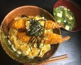 鎌倉丼 (海老フライ卵とじ丼ぶり)作り方9写真