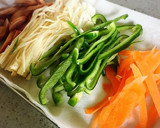 ウィンナーと残り野菜の和風パスタ作り方1写真