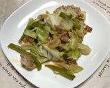 豚肉とピーマン、キャベツの甘味噌炒め作り方14写真