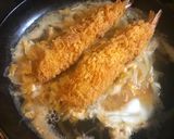 鎌倉丼 (海老フライ卵とじ丼ぶり)作り方5写真