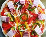 もちもちピザ生地の成形＆トッピング作り方20写真