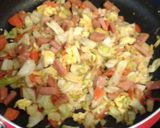 スパムとキャベツ丼作り方4写真