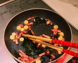 わかめとベーコンの炒め物✨作り方3写真