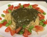 大葉と醤油麹のジェノベーゼ風簡単パスタ作り方3写真