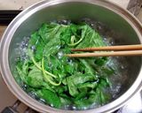伸びた三つ葉のお浸し・我流の食べ方作り方3写真