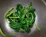伸びた三つ葉のお浸し・我流の食べ方作り方4写真