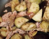 豚肉と茄子のオイスターソース炒め。作り方2写真