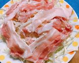 レンチン!豚バラキャベツのポン酢かけ☆作り方2写真