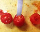 前菜に♡エビタルタル入りミディトマト作り方3写真