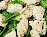 ピーマンと鶏肉の☆塩＆バジル炒め作り方4写真