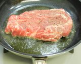 バルサミコソースの牛肉ステーキ！作り方10写真