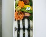 キャラ弁 カエルちゃんの梅雨弁当作り方3写真