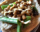 納豆とニシンのトースト作り方5写真