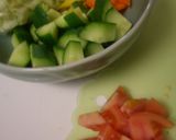 野菜進む☆幸せの納豆サラダご飯カフェ風☆作り方1写真