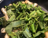 3分で完成？空芯菜と油揚げの味噌炒め作り方2写真