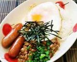 納豆ウインナーごはん♬時短丼♥簡単朝食作り方32写真