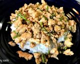 パクチーたっぷり！鶏そぼろごはん作り方3写真