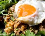 パクチーたっぷり！鶏そぼろごはん作り方5写真