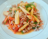 豚肉と彩り野菜のオイスターソース炒め作り方8写真